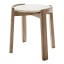 Hertex HAUS Travertine Curved Side Table