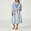 Linen House Cornflower Blue Ocean City Bathrobe - Extra Large worn