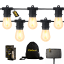 Litehouse Traditional Solar LED Festoon Outdoor Bulb String Lights, 10m detail
