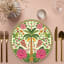 Simply Placemats Palm Paper Place Mat, Pack of 24 on the table
