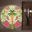 Simply Placemats Palm Paper Place Mat, Pack of 24 on the table
