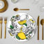 Simply Placemats Lemon Paper Place Mat, Pack of 24 on the table
