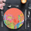 Simply Placemats Coral Paper Place Mat, Pack of 24 on the table