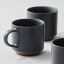 Salisbury & Co Terra Mug, Set of 4 - Charcoal detail