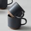 Salisbury & Co Terra Mug, Set of 4 - Charcoal detail