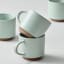 Salisbury & Co Terra Mug, Set of 4 - Sage detail