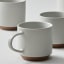 Salisbury & Co Terra Mug, Set of 4 - Grey detail