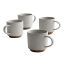 Salisbury & Co Terra Mug, Set of 4 - Grey