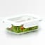 Kitchen Pro VersaLock Rectangular Glass Container - 1L with green salad
