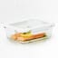 Kitchen Pro VersaLock Rectangular Glass Container - 1L with salmon
