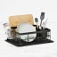 Kitchen Pro Tidy Dish Rack with Silicone Mat with dishes on the counter