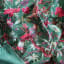 India Ink Green Bird of Paradise Kantha Stitched Throw - Double detail