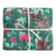 India Ink Green Bird of Paradise Kantha Stitched Throw - Double