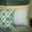 India Ink Aqua Fullard Pillowcases, Set of 2 with other pillows