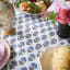 India Ink Morning Marigold Tablecloth close up