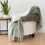 Linen House Eucalyptus Embrace Throw on a couch