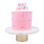 PME Multicolour Happy Birthday Candle - Pink detail on a cake