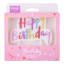 PME Multicolour Happy Birthday Candle - Pink packaging