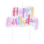 PME Multicolour Happy Birthday Candle - Pink