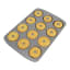 PME Mini Doughnut Non-Stick Pan, 12-Cup detail with dough