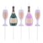 PME Prosecco Candles, Set of 5