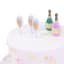 PME Prosecco Candles, Set of 5 detail on a cake