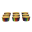 PME Foil Lined Cupcake Cases, Pack of 30 - Rainbow Colours detail of cupcakes