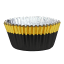 PME Foil Lined Cupcake Cases, Pack of 30 - Black with Gold Foil Trim