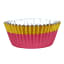 PME Foil Lined Cupcake Cases, Pack of 30 - Peach with Gold Foil Trim