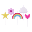 PME Rainbow Candles, Set of 5