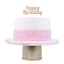 PME Happy Birthday Candle - Gold detail on a cake