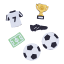 PME Edible Cupcake Toppers, Set of 6 - Football