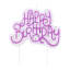 PME Happy Birthday Sparkly Candle - Pink