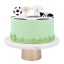 PME Candles, Set of 4 - Football detail on a cake