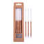 PME Glitter Candles, Pack of 16 - Rose Gold