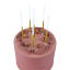 PME Glitter Candles, Pack of 16 - Gold detail on a cake
