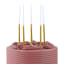 PME Glitter Candles, Pack of 16 - Gold detail on a cake