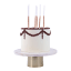PME Glitter Candles, Pack of 16 - Rose Gold detail on a cake
