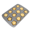 PME Non-Stick Pan, 12-Cup - Mini Star detail