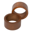 Nicolson Russell Dark Wood Napkin Rings, Set of 4