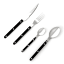 Nicolson Russell Louisiana Cutlery Set, 16-Piece - Black
