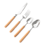 Nicolson Russell Acacia Light Wood Cutlery Set, 16-Piece