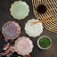 Nicolson Russell Japanese Lotus Dipping Dishes, Set of 4 - Pink and Purple on the table