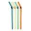 Nicolson Russell Vintage Glass Straws, Set of 4 - Sunrise