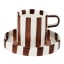 Nicolson Russell Chelsea Striped Cup & Plate, Set of 2 - Brown