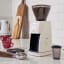 Baratza Encore ESP Electric Coffee Grinder - White with coffee beans