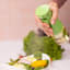 Zuutii Oil Sprayer, 170ml - Fresh Green with a bowl of salad