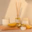Amanda Jayne Wild Orchard Gold Tin Candle, 100ml with a fragrance spray