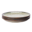 Yuppiechef Fiesta Stoneware Dinner Plates, Set of 4 - Jade stacked