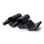 Alkaline Zigzag Wine Rack - Black with two wine bottles
